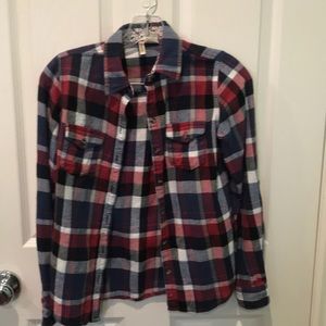 Dark flannel shirt